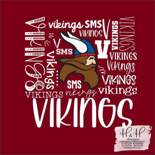 Vikings Typography ~ Seaman Middle School PTO Fundraiser