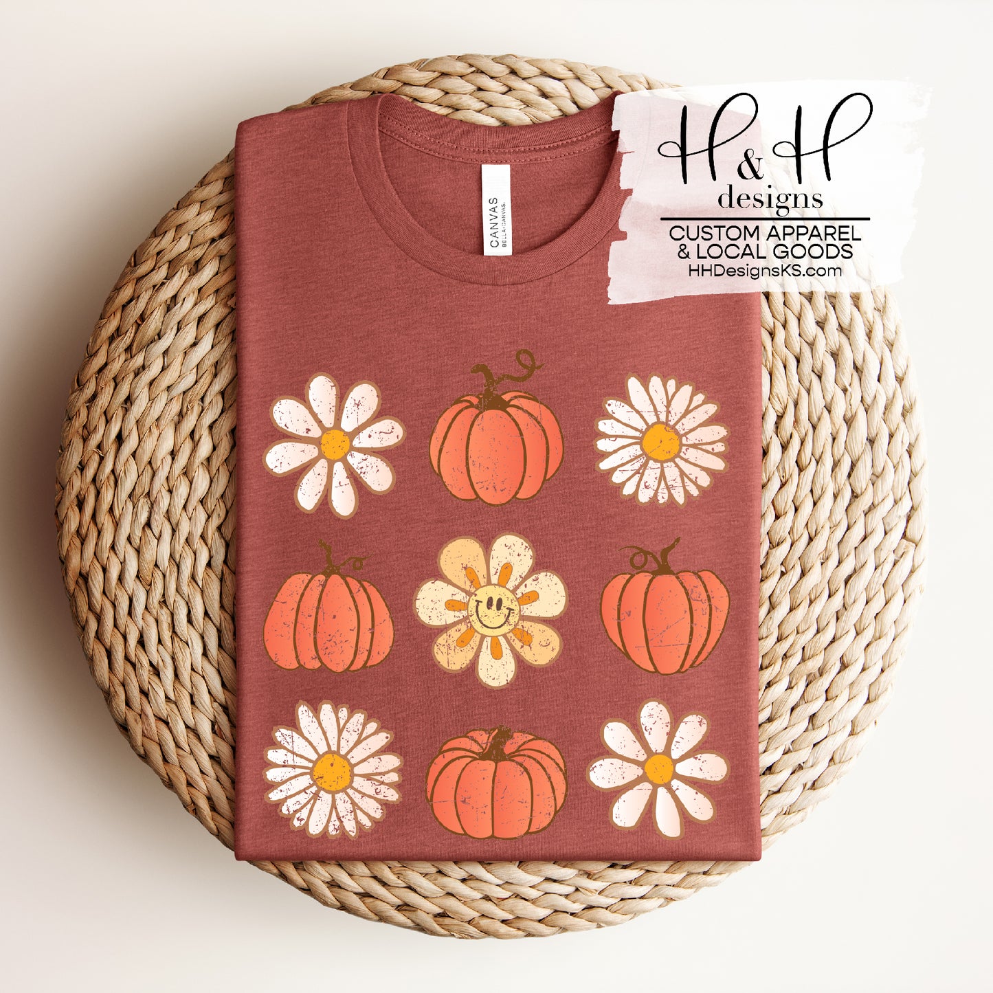 Pumpkins and Daisies