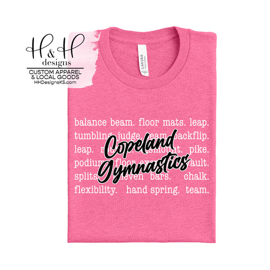 Gymnastics Typography ~ Copeland Gymnastics