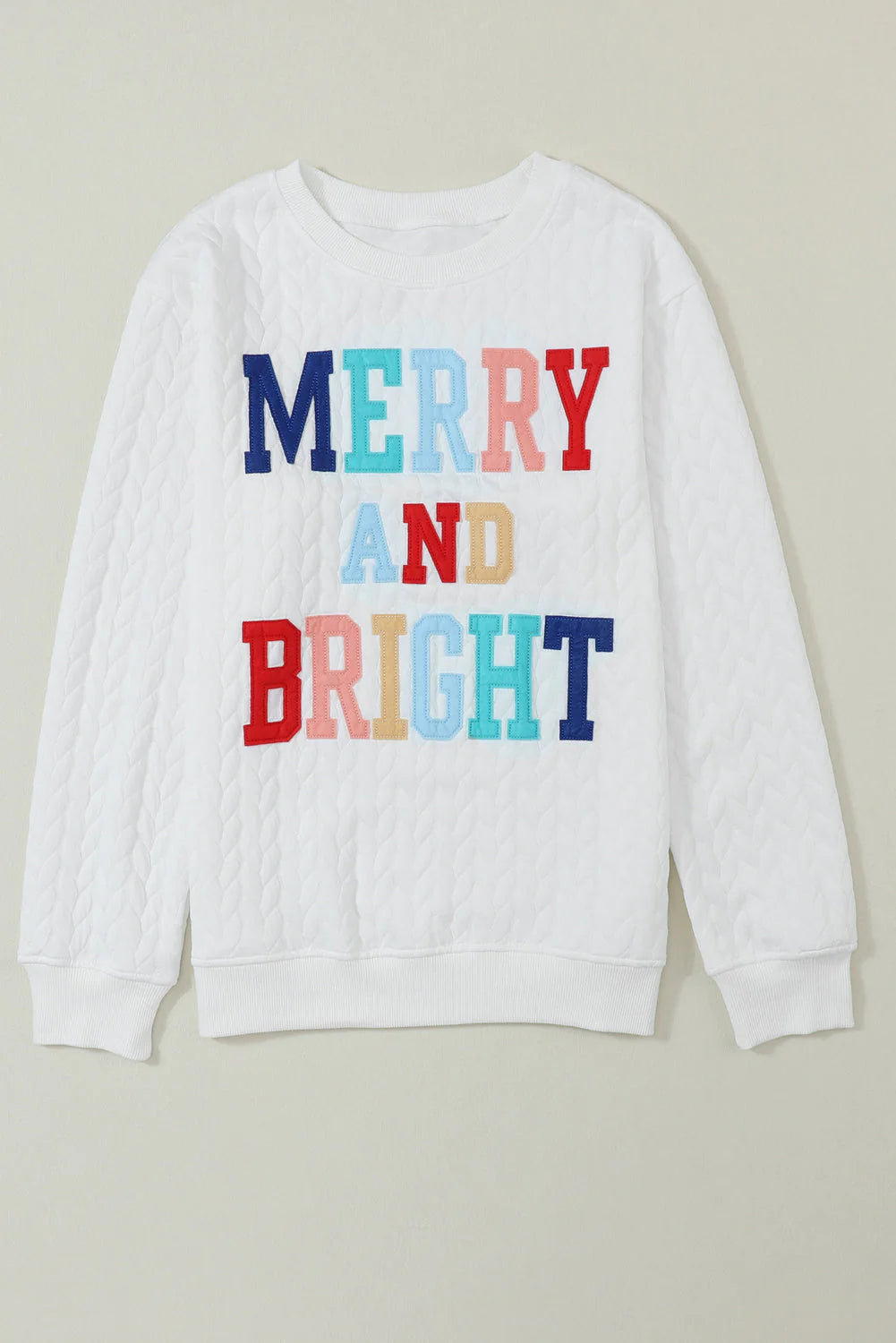 Merry & Bright Cable Knit Pullover