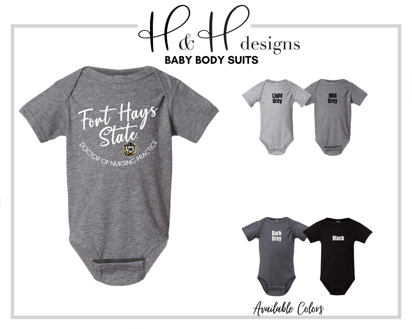 Fort Hays State Doctor of Nursing Practice Classic Round ~ Licensed Apparel ~ HHFHSU141