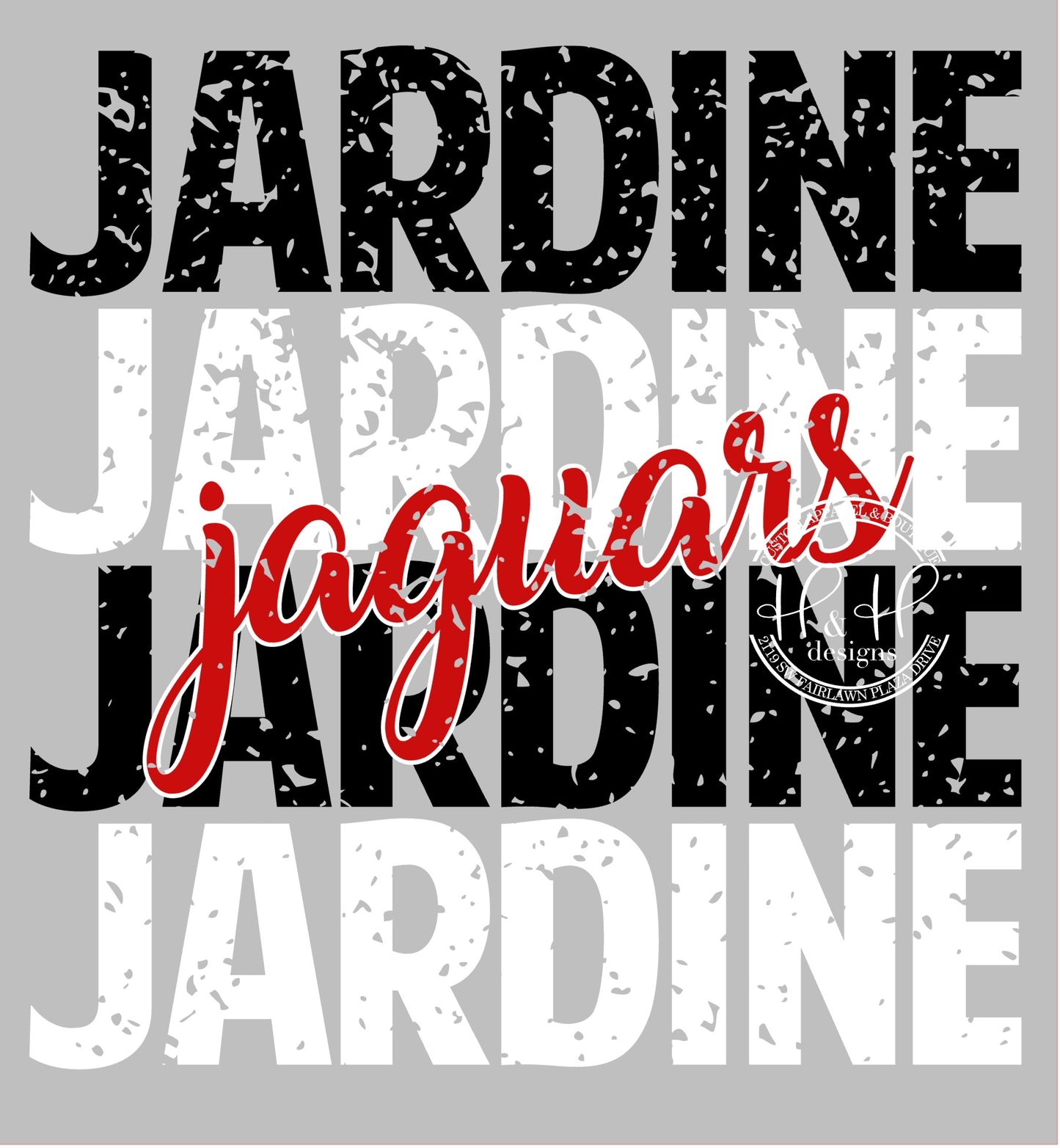 Jardine Jaguars Distressed Stack - Jardine Elementary PTO Fundraiser