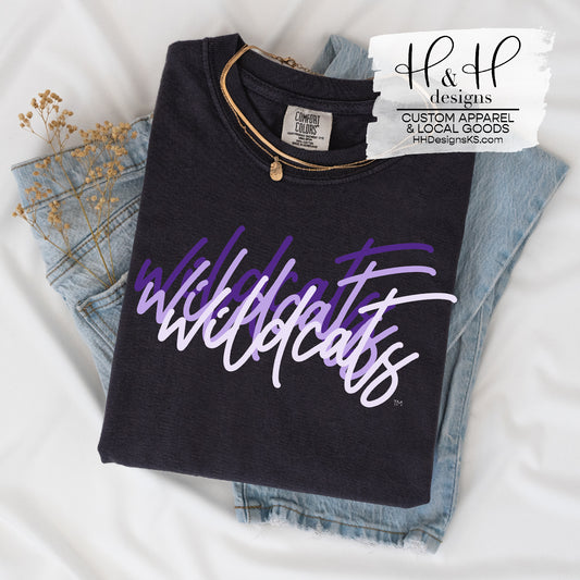 Wildcats Script Stack ~ HHKSU108 ~ Licensed K-State Apparel