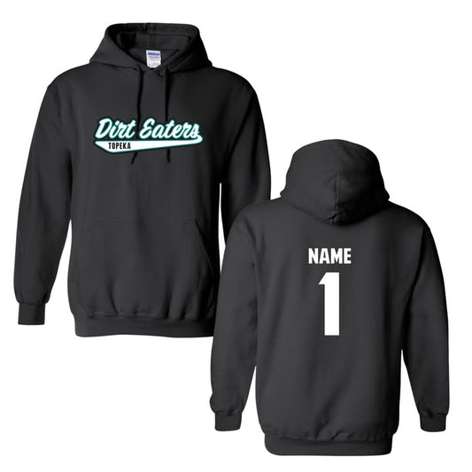 Dirt Eaters Official - White with teal and black outlines ~ HH866