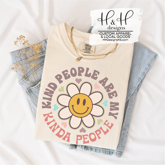 Kind People are my Kinda People Retro Daisy