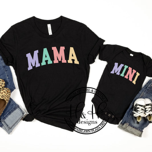 Mama Color Block - Rainbow Pastels