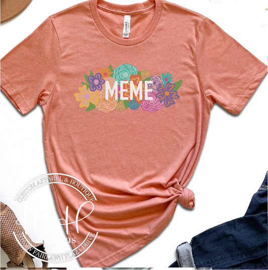 Meme Rainbow Floral