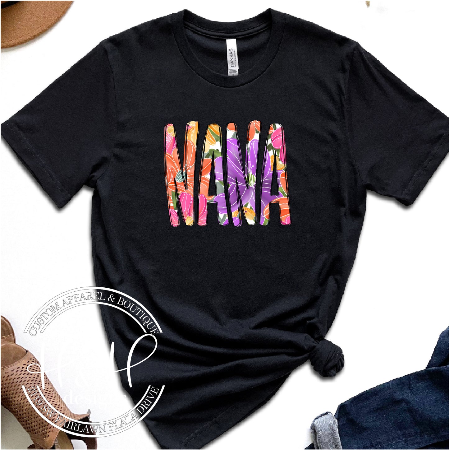 Bright Floral Filled Nana
