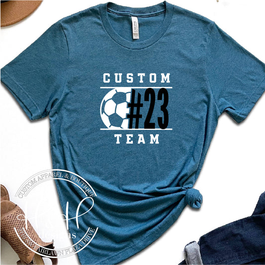 CUSTOM Soccer with Big Number