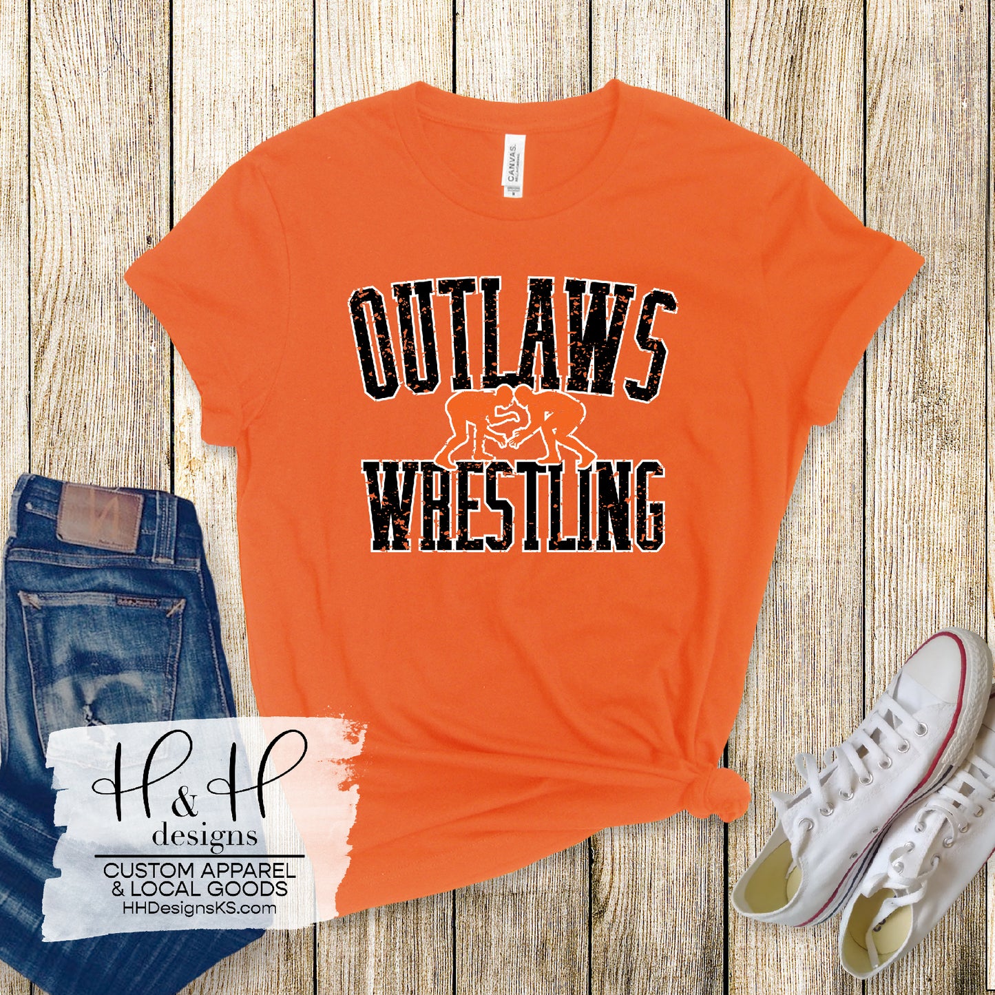 Outlaws Wrestling Block - MALE Wrestler -  All color options available
