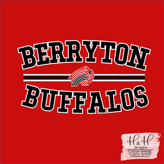 Berryton Buffalos Mock Patches ~ Berryton PTO Fundraiser