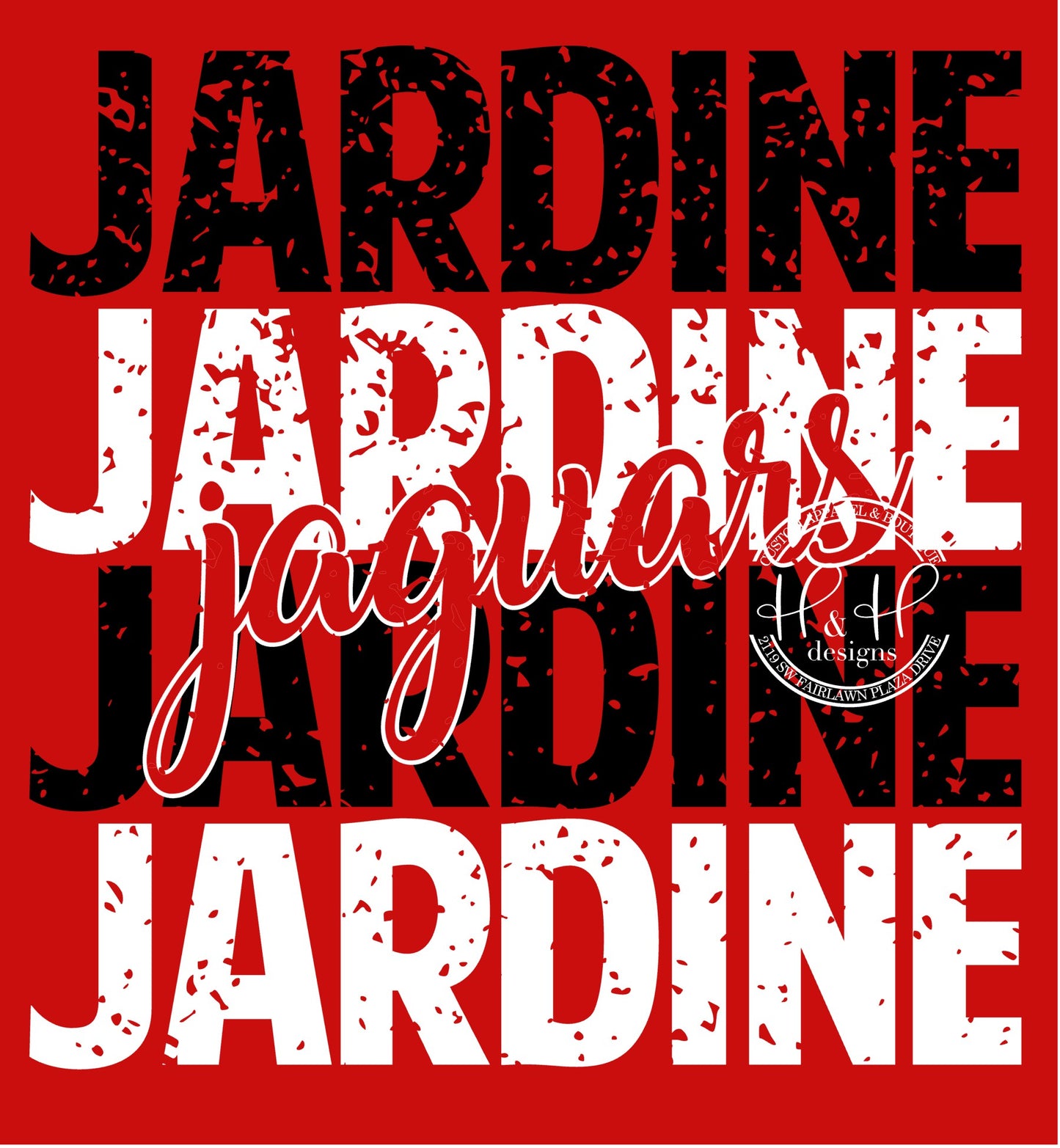 Jardine Jaguars Distressed Stack - Jardine Elementary PTO Fundraiser