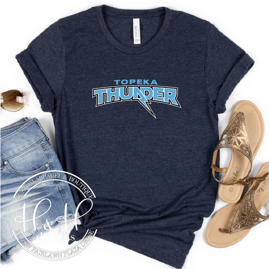 Topeka Thunder - Navy Official Logo