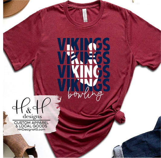 Vikings Bowling Knockout Pins