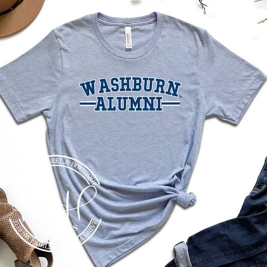 Washburn Alumni Mock Patch Triple Line - HHWU133 - Licensed Apparel