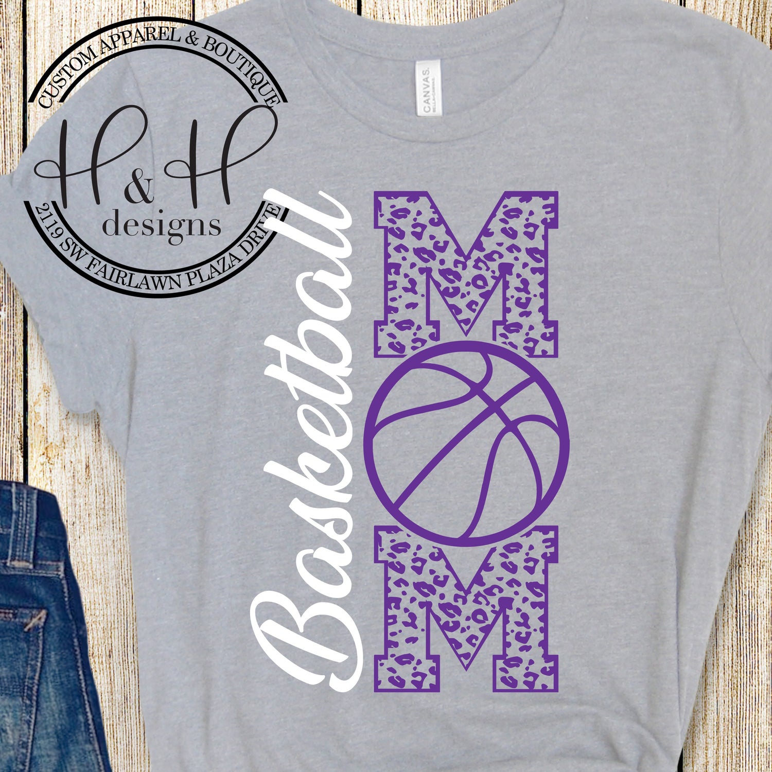 Custom Basketball Mom Customize with your team colors H H Designs LLC