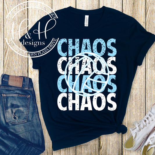 Chaos Volleyball Distressed Stack