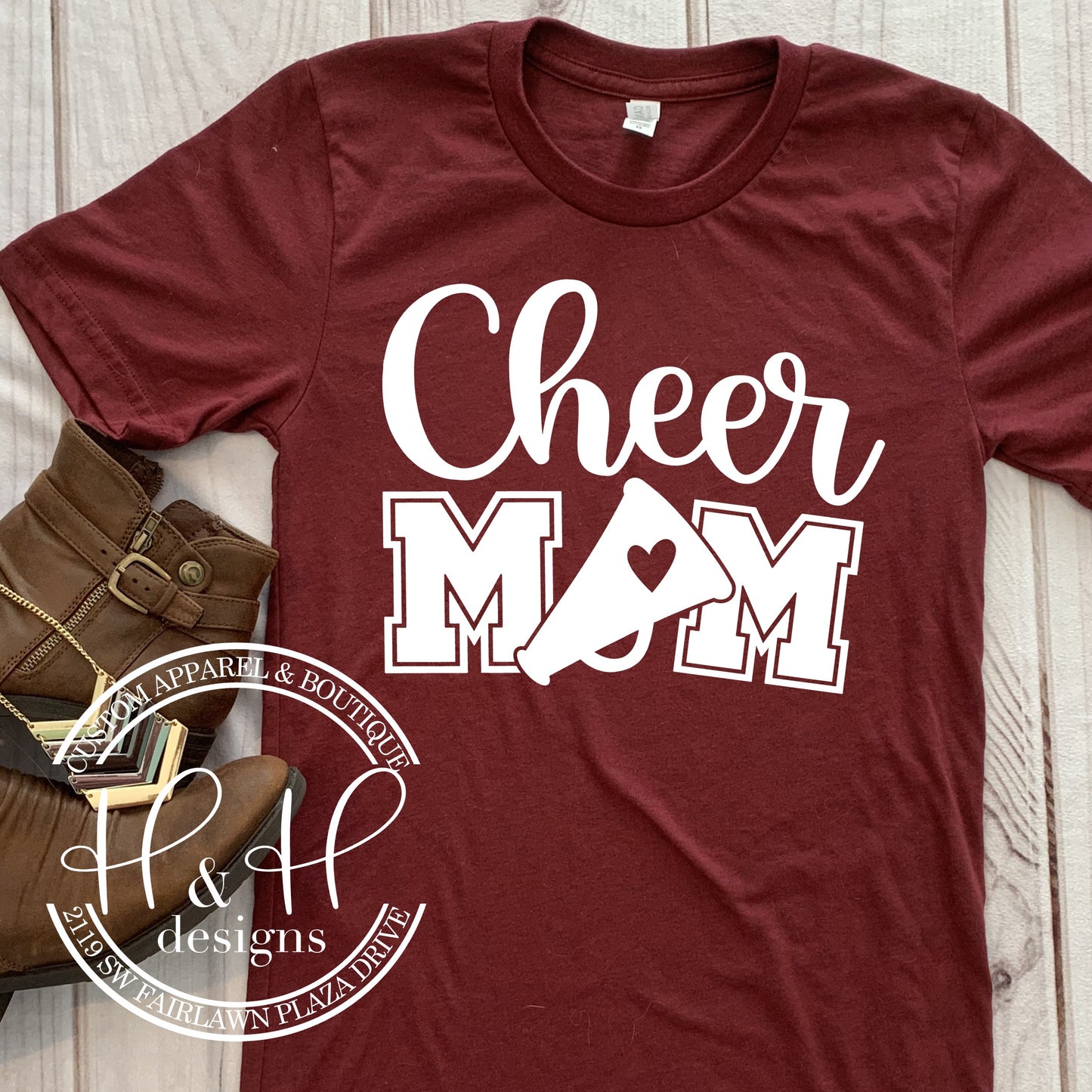 CHEER Mom with Megaphone