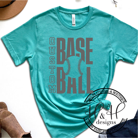 CUSTOM Baseball Block with Ball