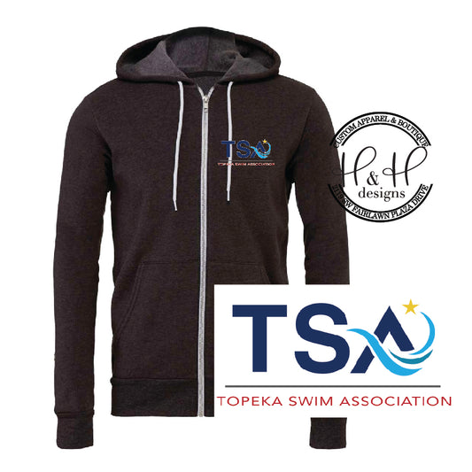 Zip Up Hoodie - Topeka Swim Association - TSA