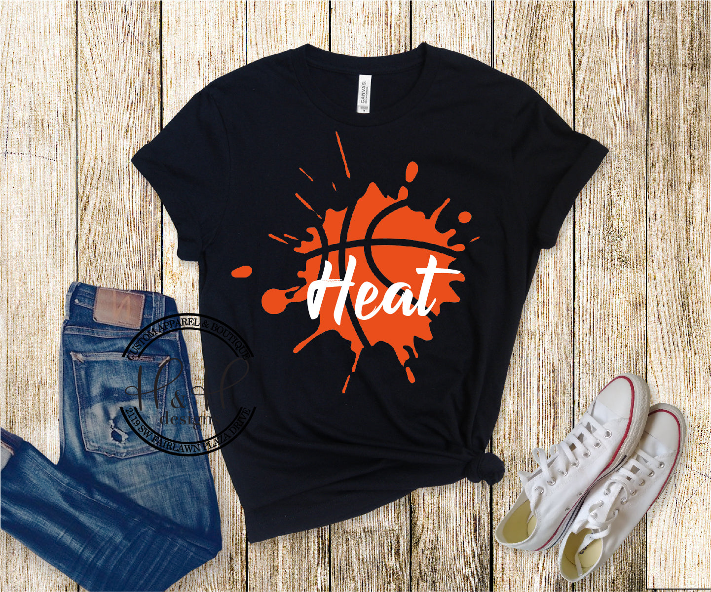 Heat Basketball Splatter – H&H Designs LLC
