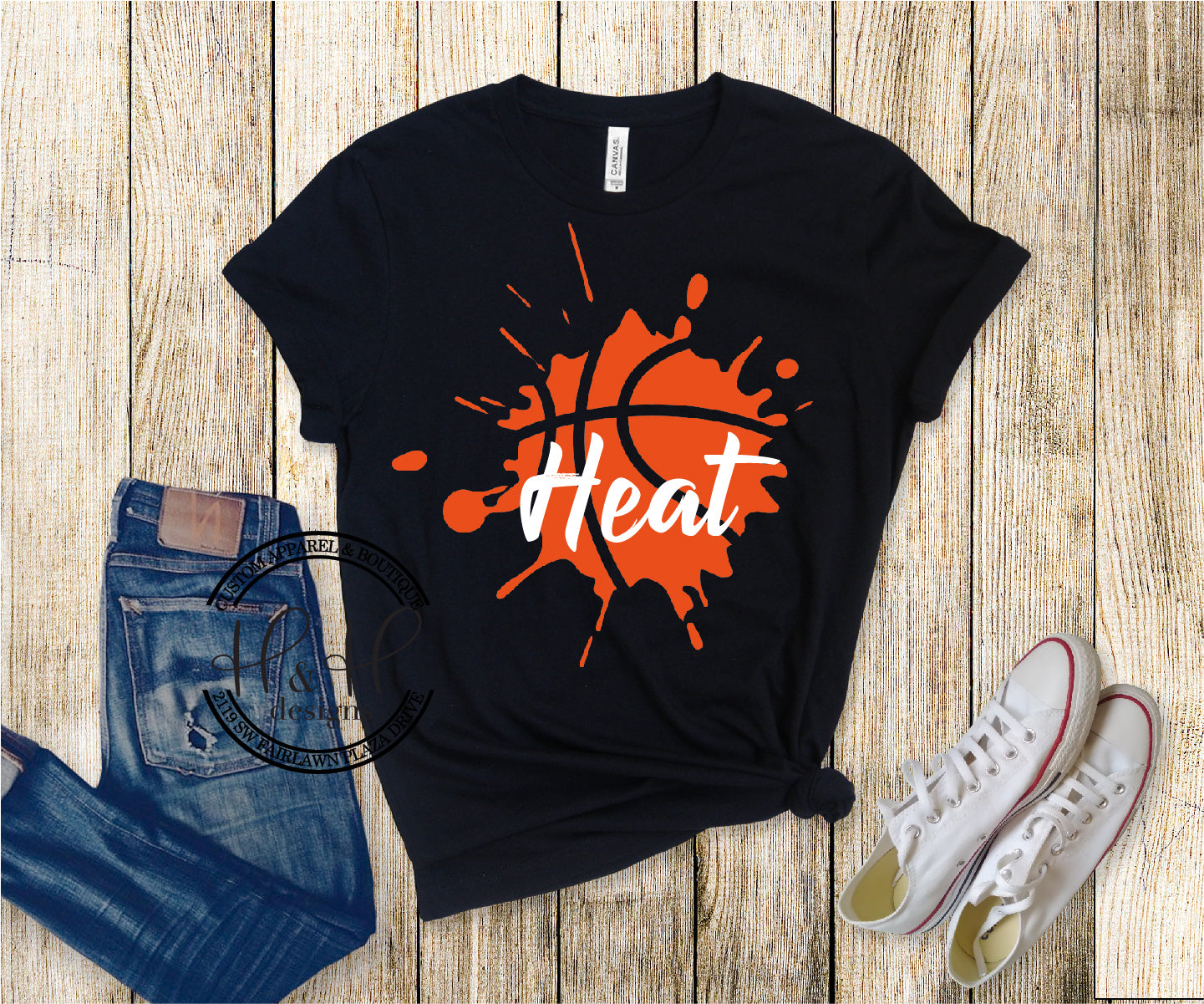 Heat Basketball Splatter