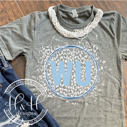 WU Round Leopard Splatter - HHWU106 - Washburn University