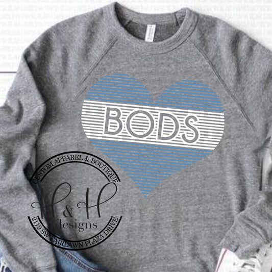 BODS Lined Heart - HHWU108 - Washburn University Ichabods