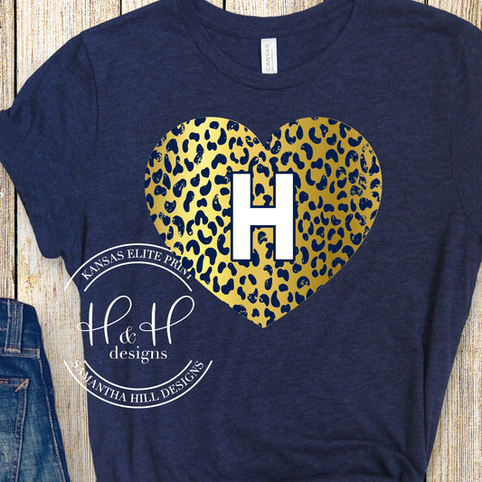 Hayden Distress Leopard Heart