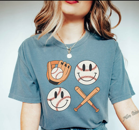 Baseball Quad - Ball glove bat
