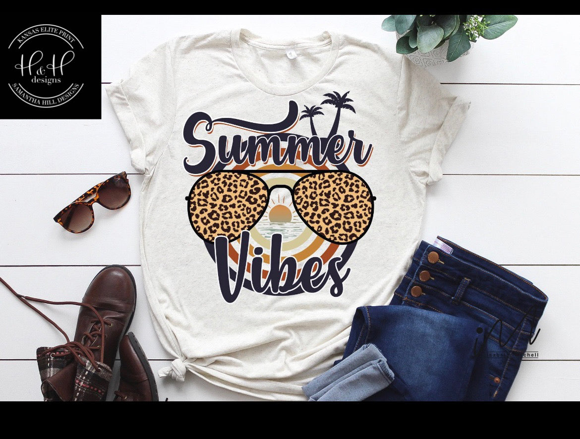 Summer Vibes - Leopard Sunglasses