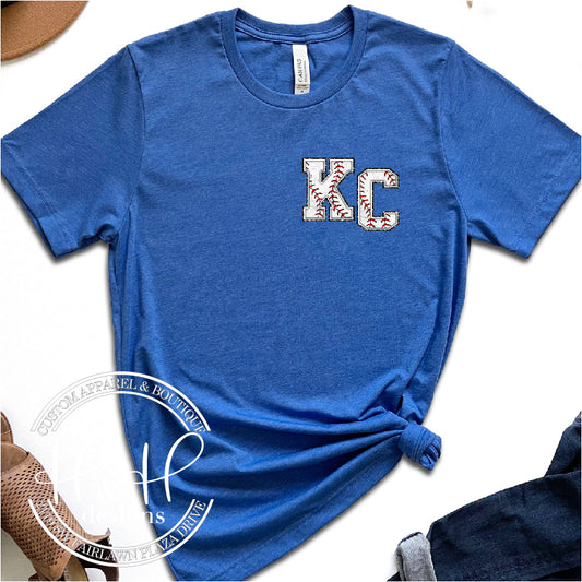 KC Baseball Mock Patches