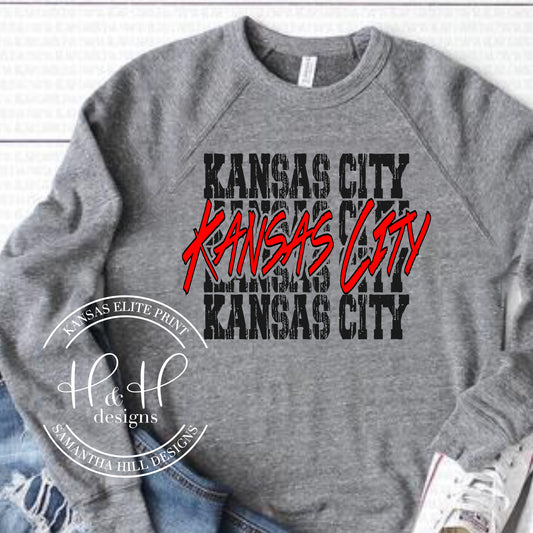 Kansas City Stack - BLACK & Red