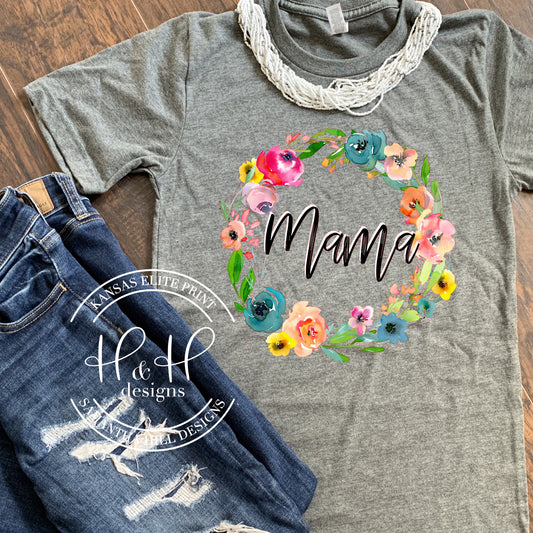 Mama Floral Wreath