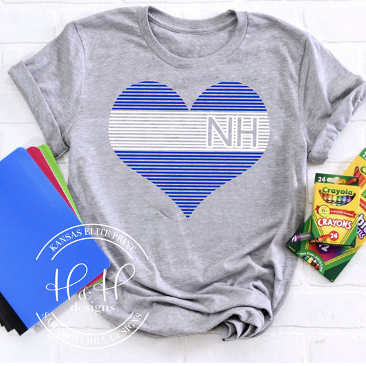 Northern Hills Lined Heart