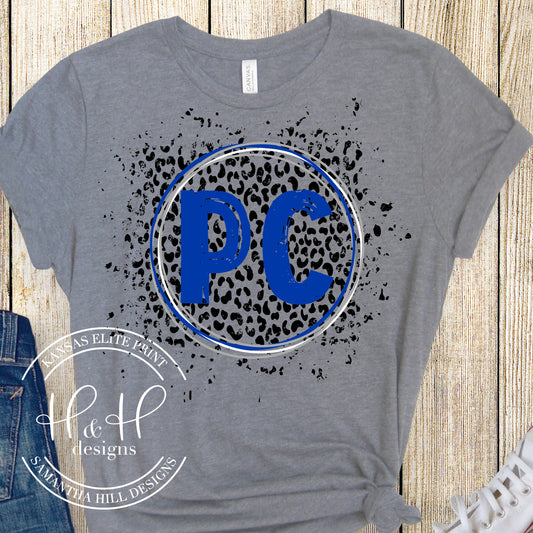 Pauline Central Round Leopard Splatter