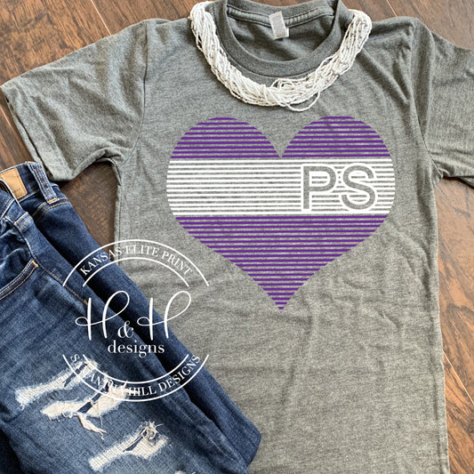 Pauline South Lined Heart