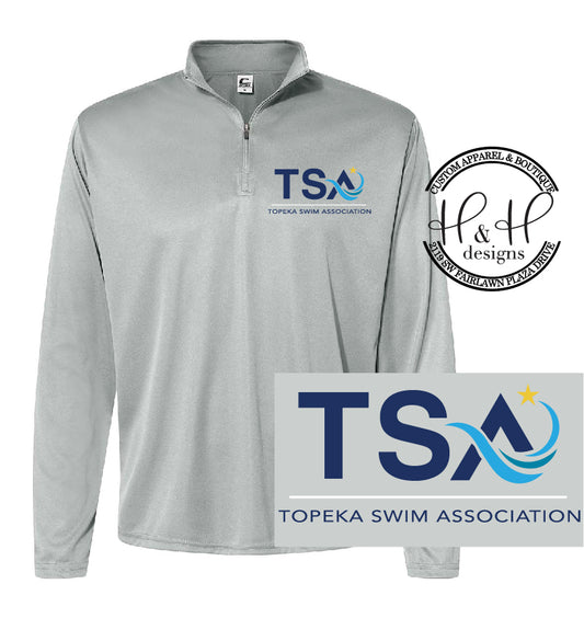 Dri-fit Quarter Zip - Topeka Swim Association - TSA