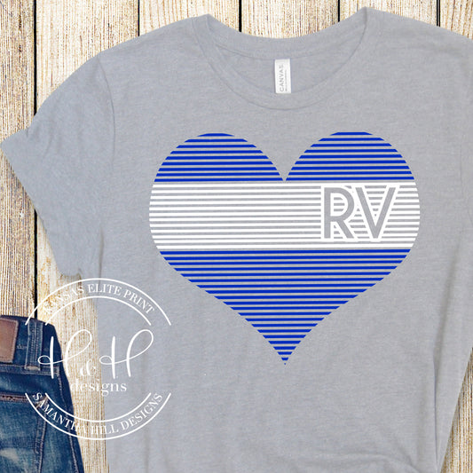 RV Royal Valley Lined Heart
