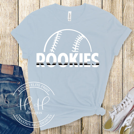 Rookies Lined Baseball