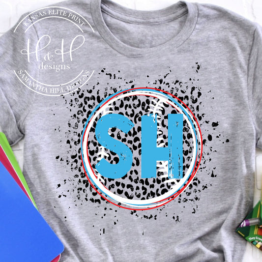 Shawnee Heights Baseball Splatter