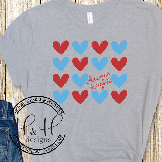 Shawnee Heights Repeat Hearts