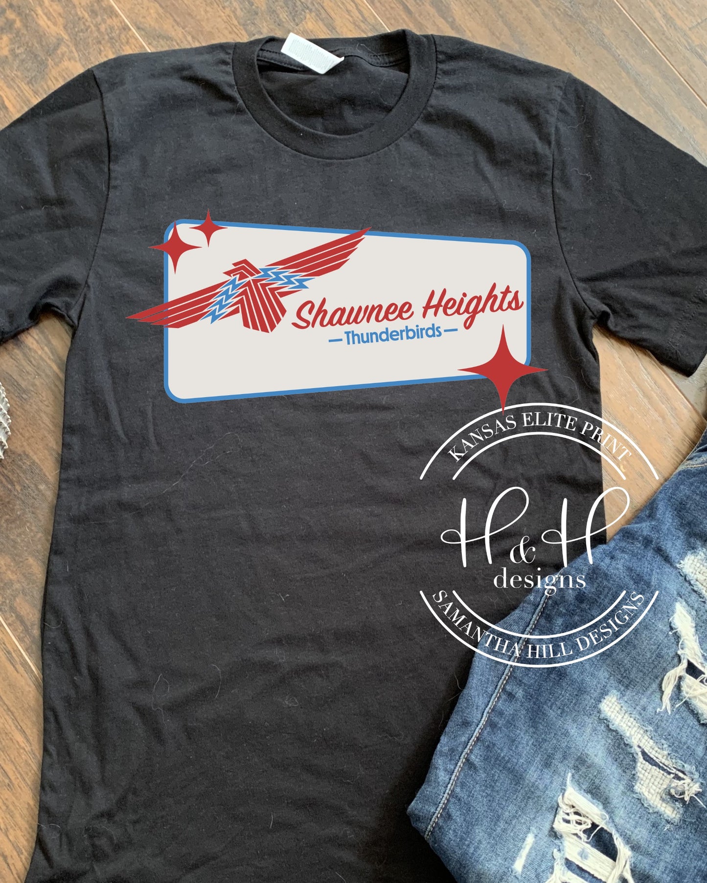 Shawnee Heights Thunderbirds Retro