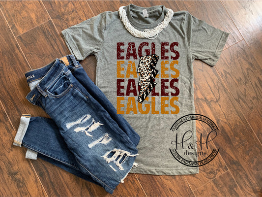 Eagles Lightning Bolt Stack - Silver Lake