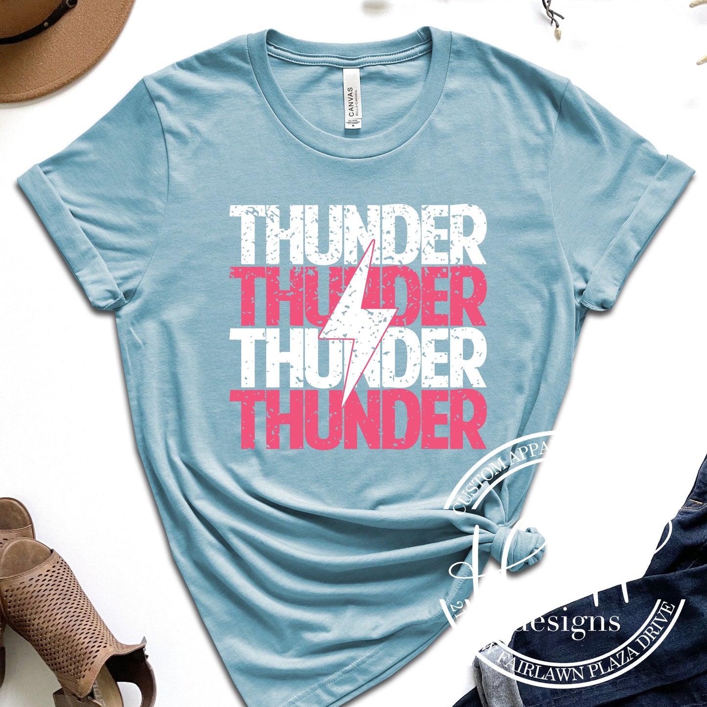Thunder Distressed Stack - Topeka Thunder