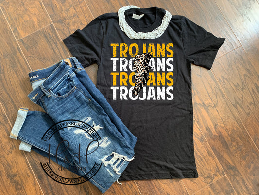 Trojans Lightning Bolt Stack - Topeka High