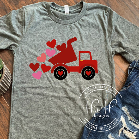 Valentines Dump Truck- Valentine's Collection