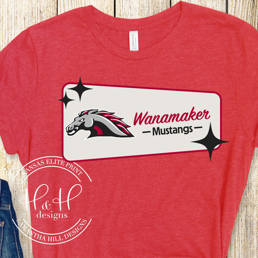 Wanamaker Mustangs Retro