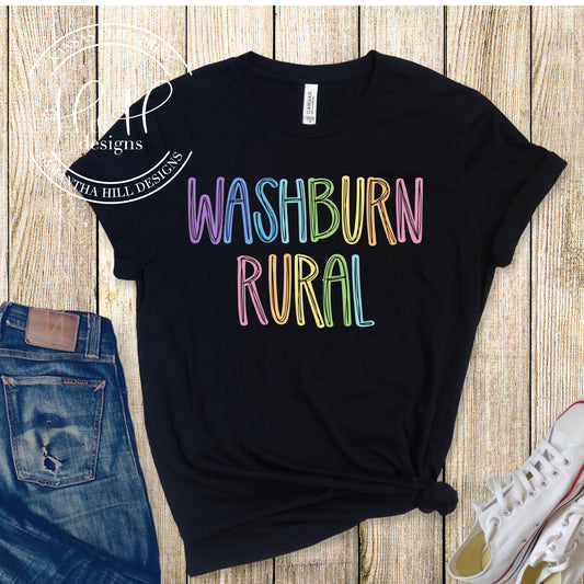 Washburn Rural RAINBOW Pastel Scribbles