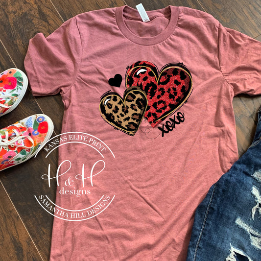 XOXO Leopard Hearts- Valentine's Collection